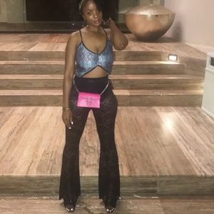 Flared Lace Trousers